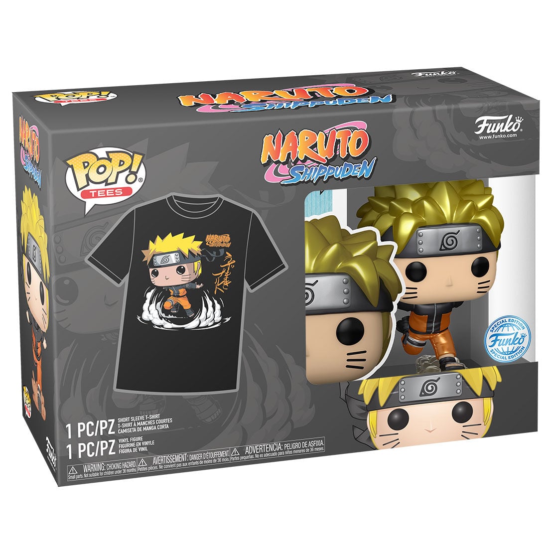 Set figura POP & Tee Naruto Shippuden Exclusive FUNKO