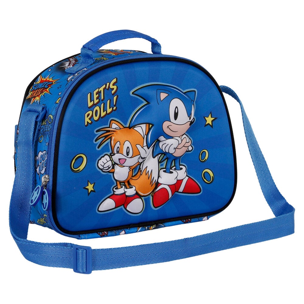 Bolsa portameriendas 3D Lets Roll Sonic The Hedgehog KARACTERMANIA