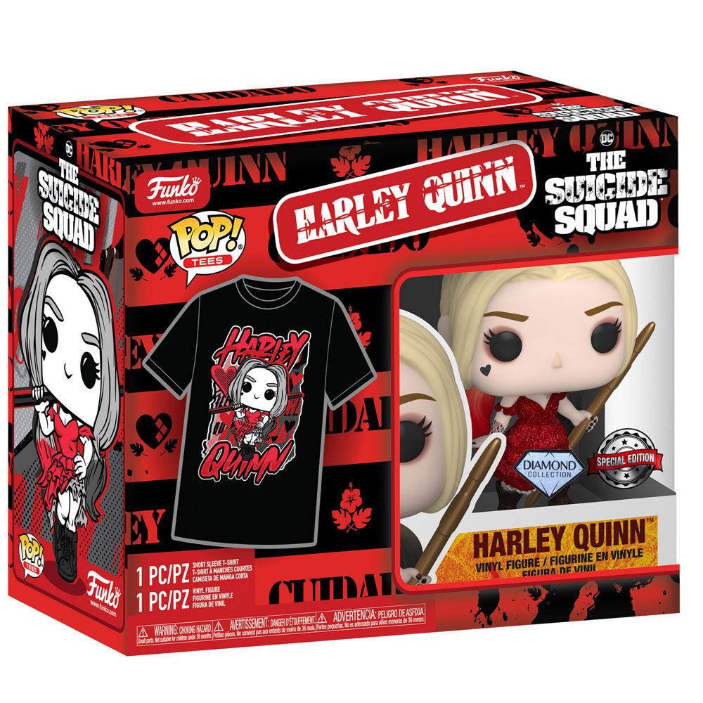 Set figura POP & Tee DC Comics Escuadron Suicida Harley Quinn FUNKO