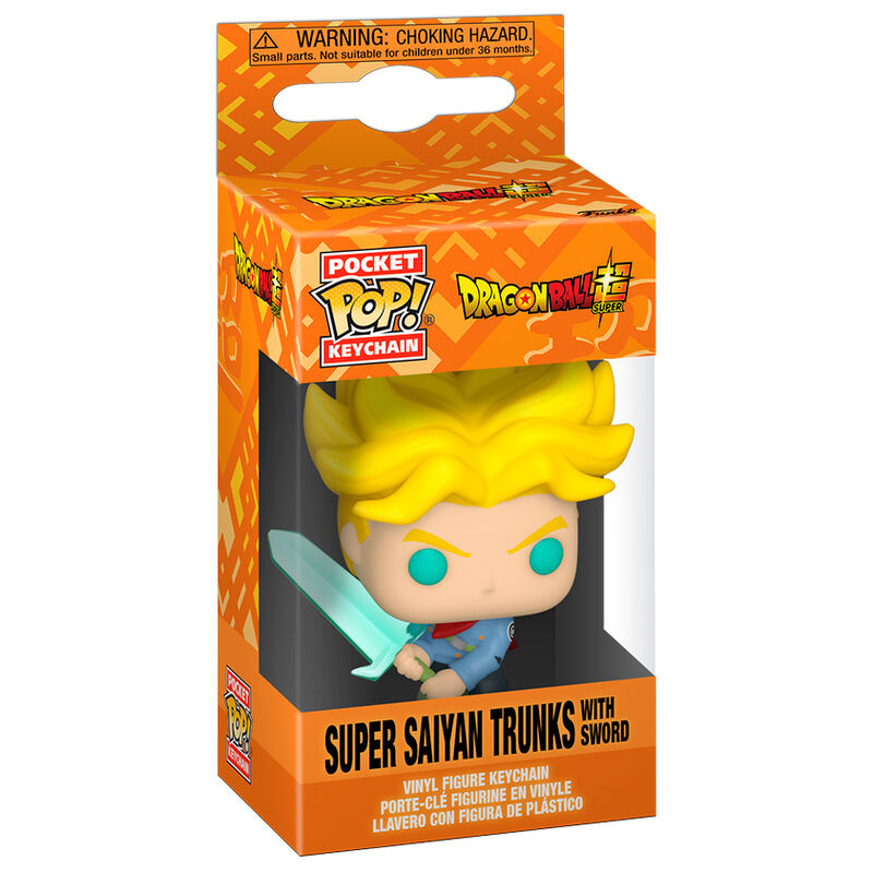 Llavero Pocket POP Dragon Ball Super Saiyan Trunks with Sword FUNKO