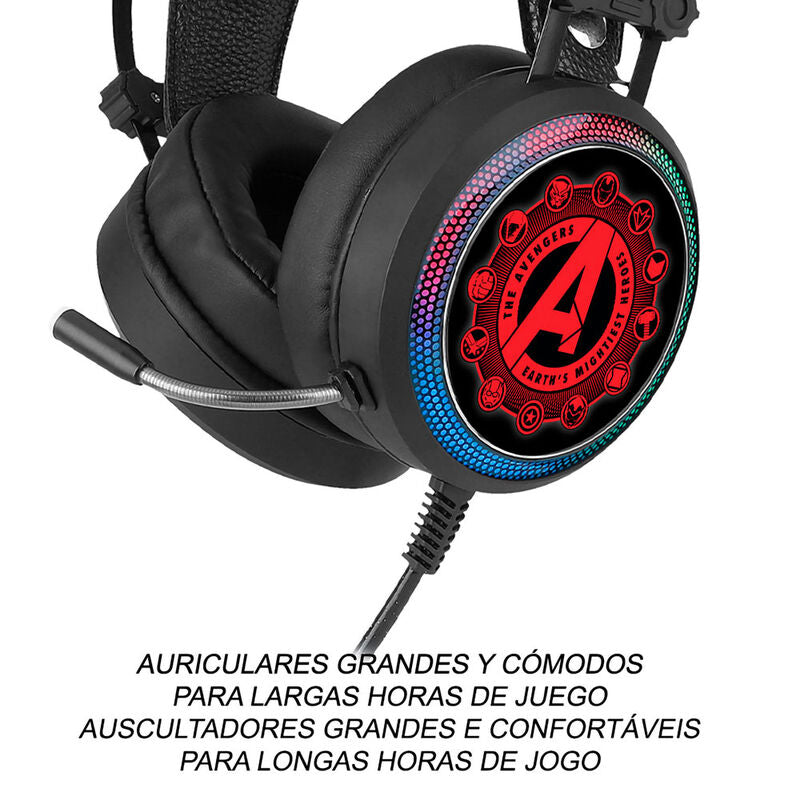 Auriculares gaming Vengadores Avengers Marvel ERT GROUP