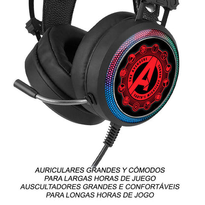 Auriculares gaming Vengadores Avengers Marvel ERT GROUP