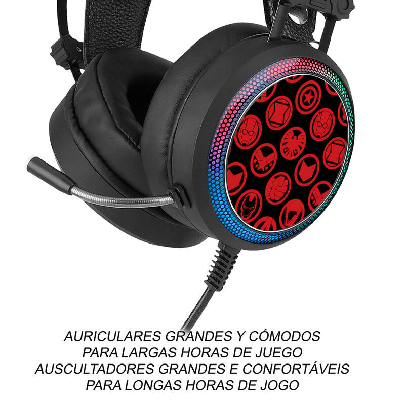 Auriculares gaming Vengadores Avengers Marvel ERT GROUP