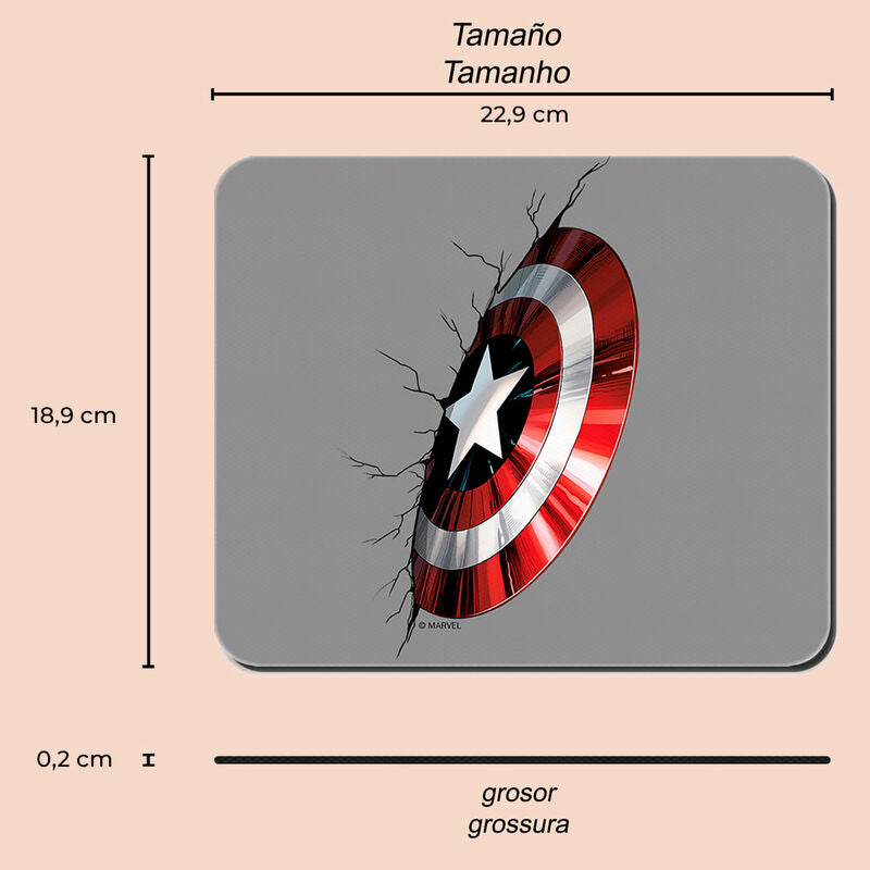 Alfombrilla raton Capitan America Marvel ERT GROUP
