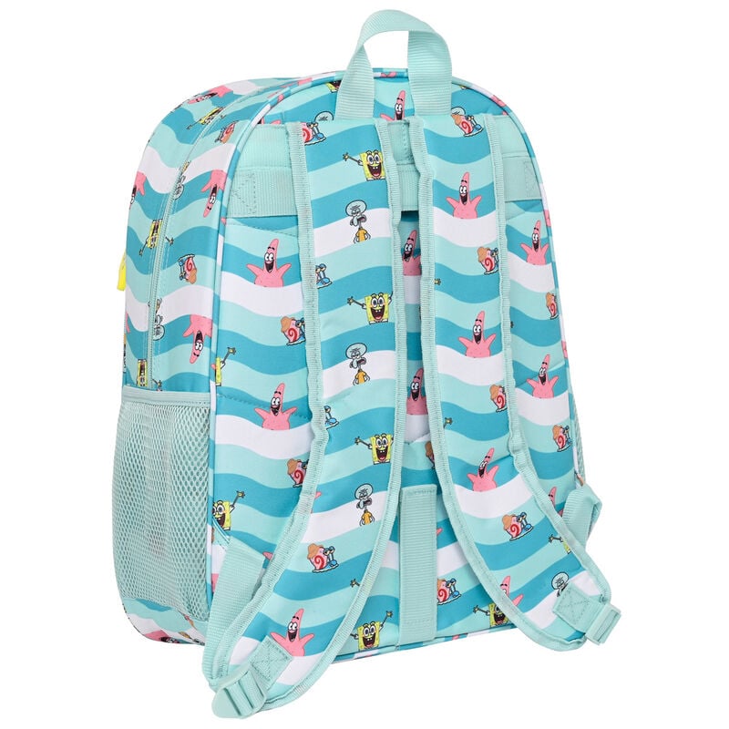 Mochila Stay Positive Bob Esponja 42cm SAFTA