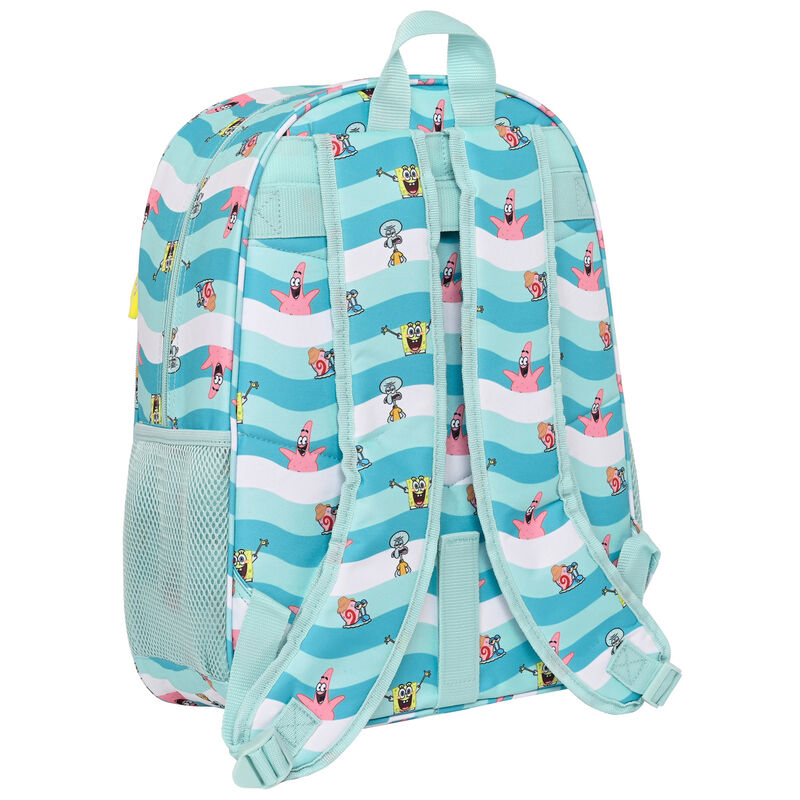 Mochila Stay Positive Bob Esponja 42cm SAFTA
