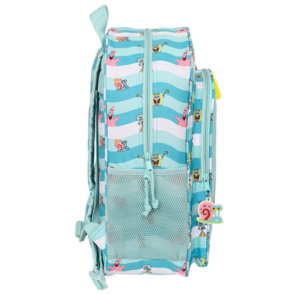 Mochila Stay Positive Bob Esponja 42cm SAFTA