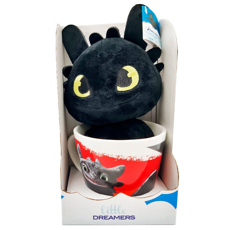 Taza + Peluche Como Entrenar a tu Dragon 18cm DREAMWORKS ANIMATION