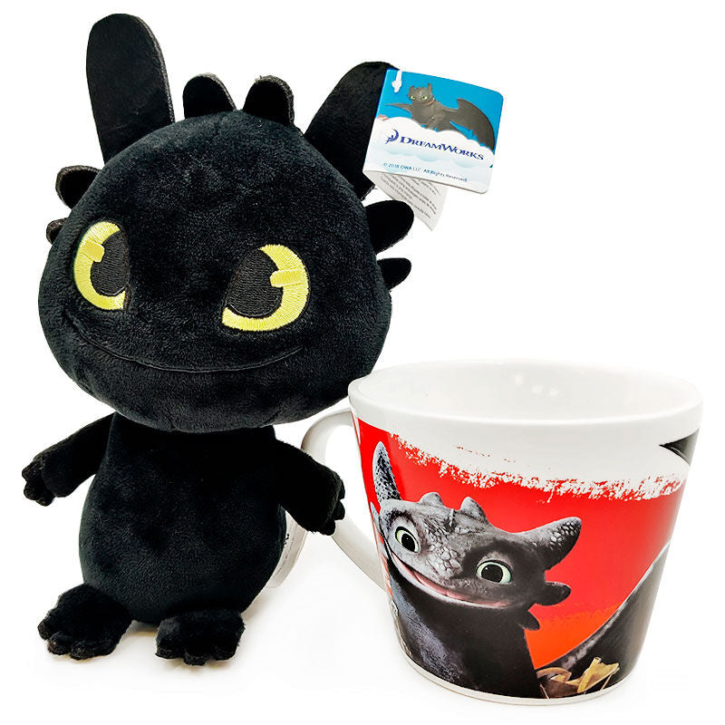 Taza + Peluche Como Entrenar a tu Dragon 18cm DREAMWORKS ANIMATION