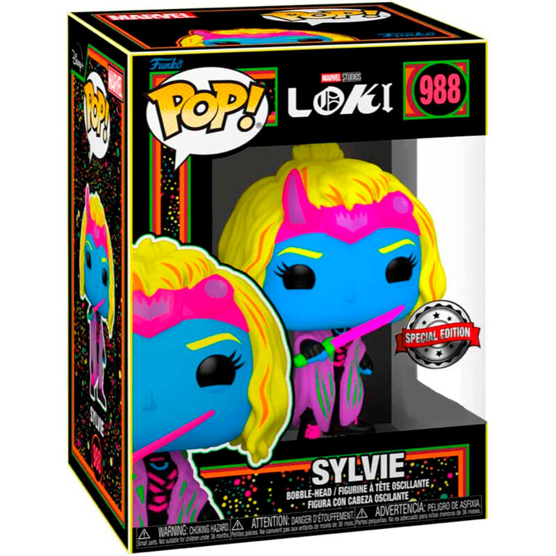 Figura POP Marvel Loki Silvye Black Light Exclusive FUNKO