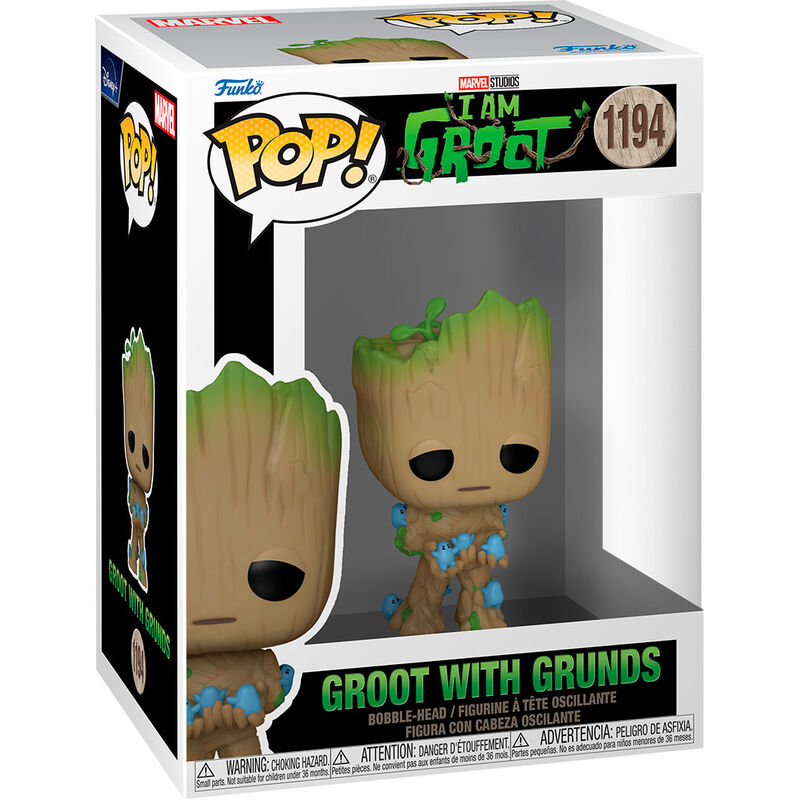 Figura POP Marvel I am Groot - Groot with Grunds FUNKO