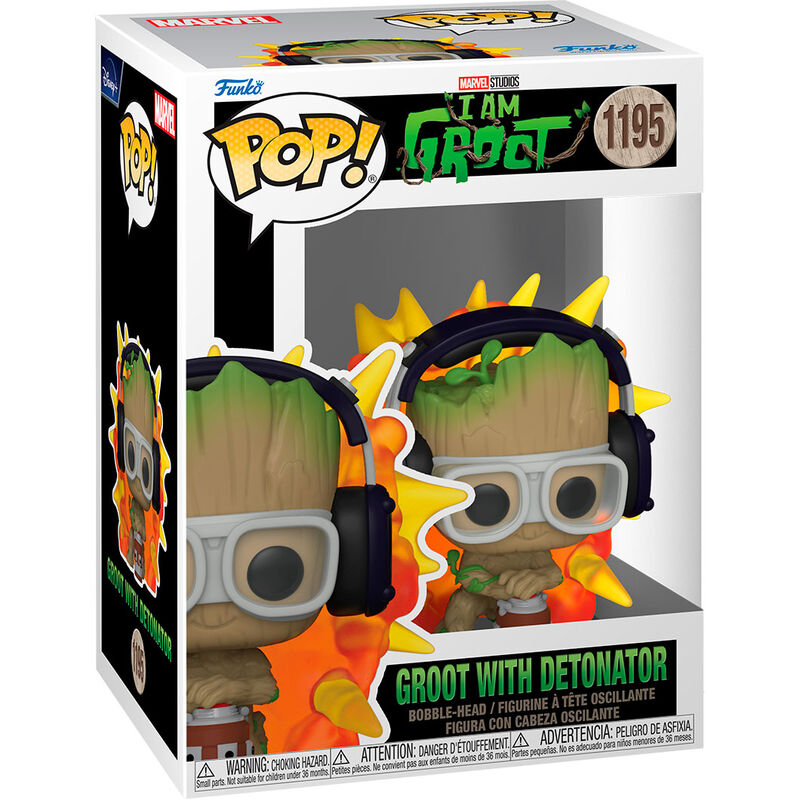 Figura POP Marvel I am Groot - Groot with Detonator FUNKO