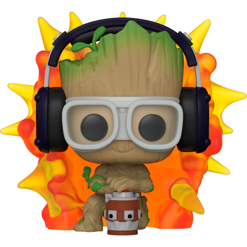 Figura POP Marvel I am Groot - Groot with Detonator FUNKO