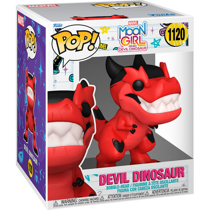 Figura POP Marvel Moon Girld and Devil Dinosaur Devil Dinosaur FUNKO