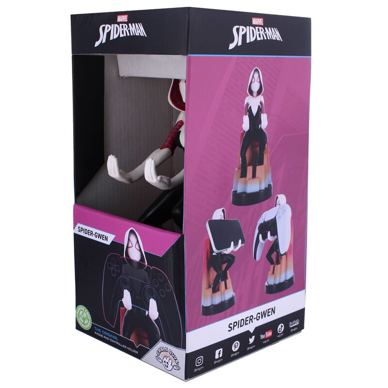 Cable Guy soporte sujecion figura Spider Gwen Spiderman Marvel 20cm EXQUISITE GAMING