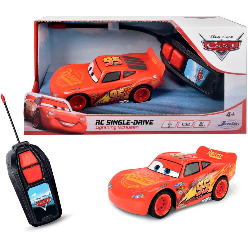 Coche radio control Rayo McQueen Cars Disney Pixar 1:32 JADA TOYS