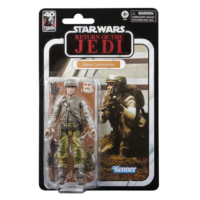 Figura Rebel Commando 40th Anniversary Return of the Jedi Star Wars 15cm HASBRO