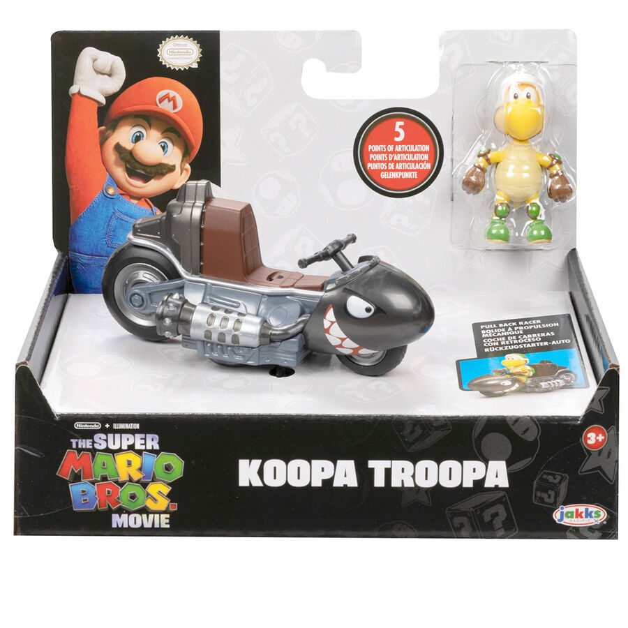 Figura Koopa Troopa Kart La Pelicula Mario Kart 6cm JAKKS PACIFIC