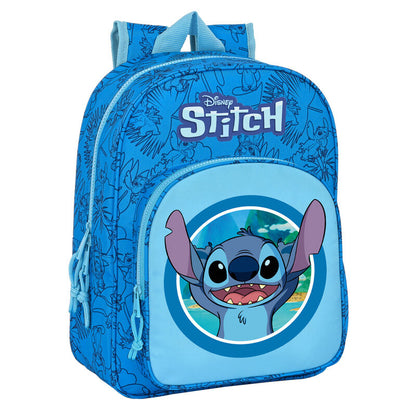Mochila Stitch Disney 34cm adaptable SAFTA