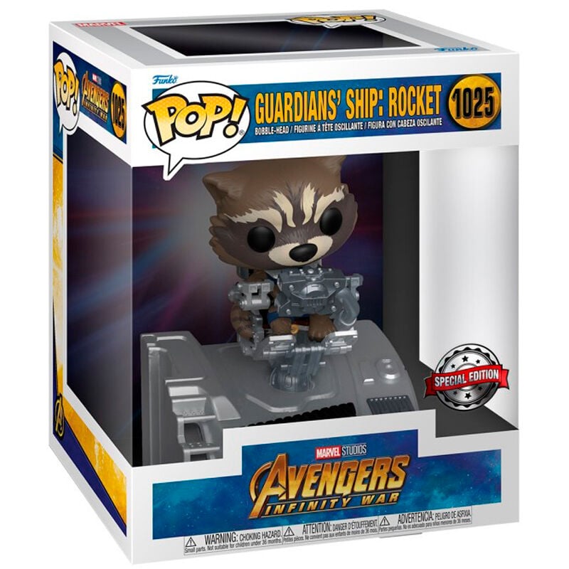 Figura POP Deluxe Marvel Guardianes de la Galaxia Guardians Ship Rocket Exclusive FUNKO