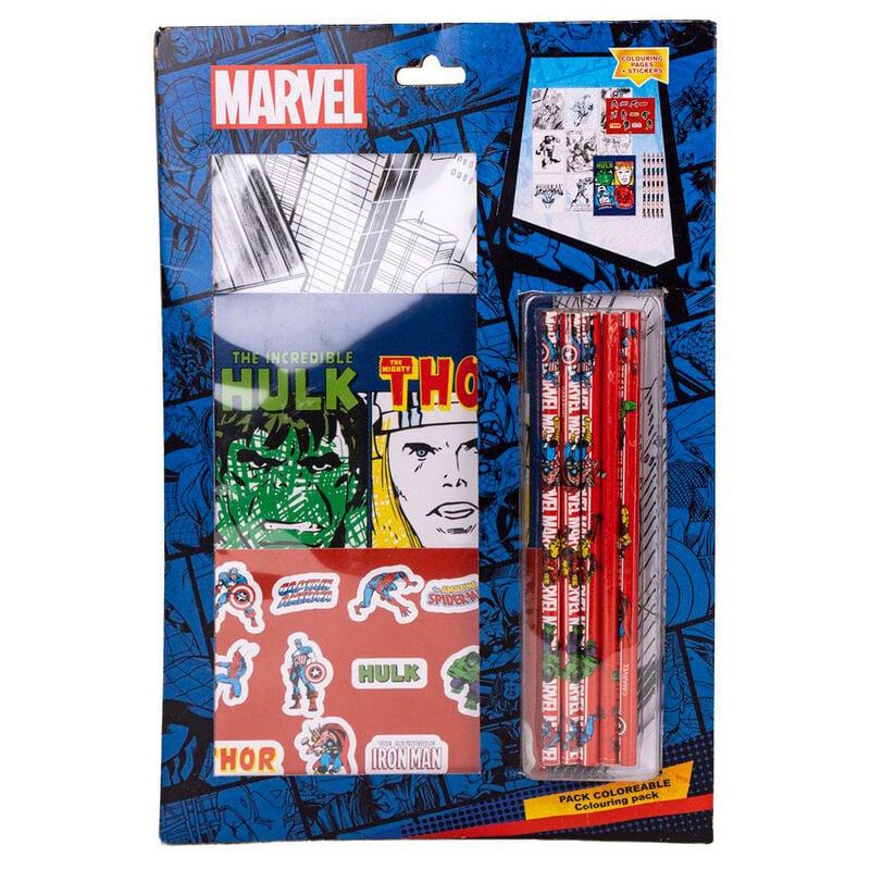 Set papeleria coloreable Vengadores Avengers Marvel CERDÁ