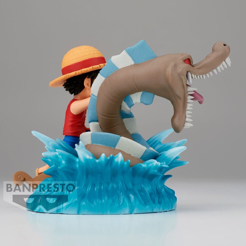 Figura Monkey D Luffy vs Local Sea Monster Log Stories One Piece 7cm BANPRESTO