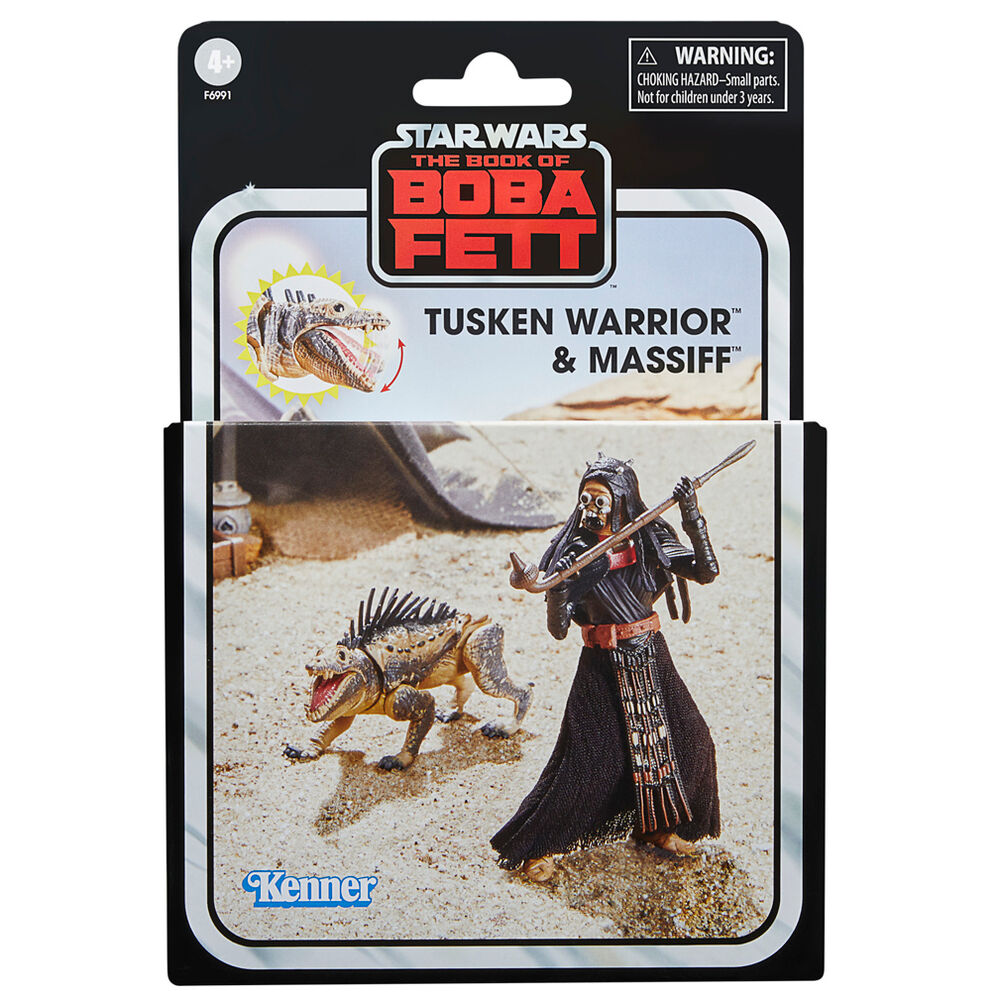 Figuras Tusken Warrior & Massiff El Libro de Boba Fett Star Wars 9,5cm HASBRO
