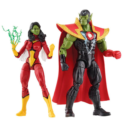 Figuras Skrull Queen & Super Skrull Beyond Earth Mightiest Los Vengadores Avengers Marvel 15cm HASBRO