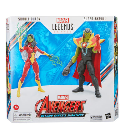 Figuras Skrull Queen & Super Skrull Beyond Earth Mightiest Los Vengadores Avengers Marvel 15cm HASBRO
