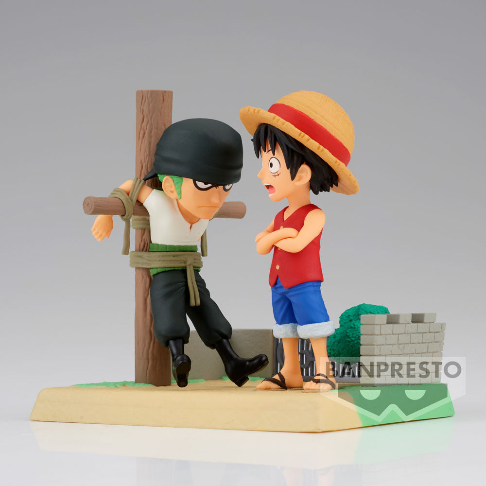 Figura Monkey D Luffy & Roronoa Zoro Log Stories One Piece 7cm BANPRESTO