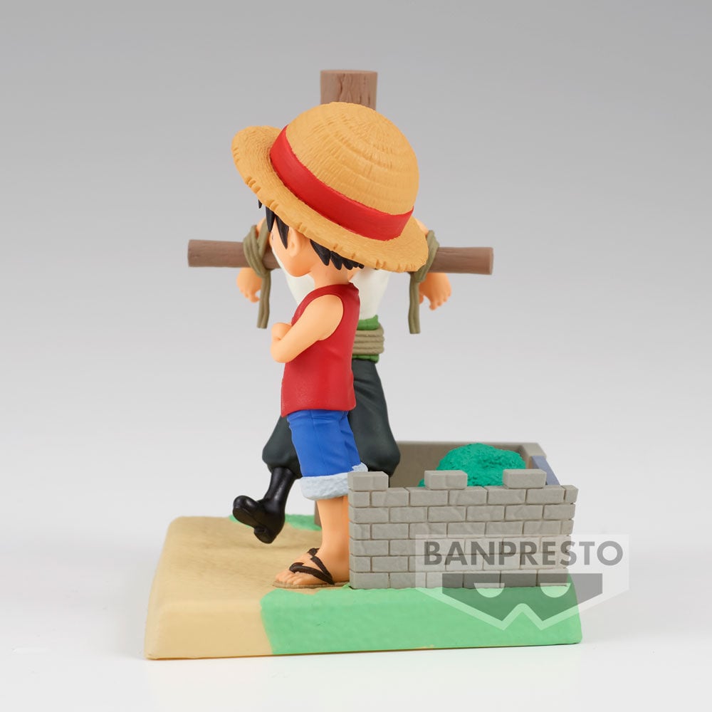 Figura Monkey D Luffy & Roronoa Zoro Log Stories One Piece 7cm BANPRESTO
