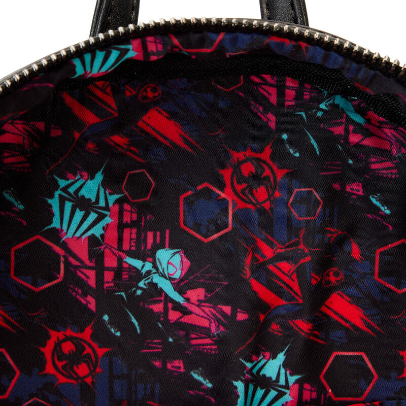 Mochila lenticular Cruzando el Multiverso Spiderman Marvel Loungefly 27cm LOUNGEFLY
