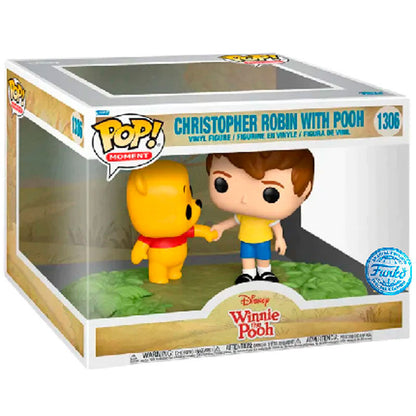 Figura POP Moments Disney Winnie the Pooh Christopher Robin with Pooh Exclusive FUNKO