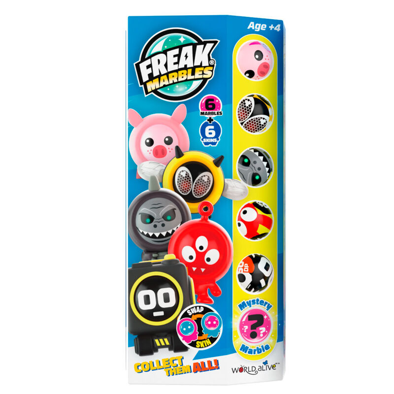 Set 6 Canicas + Skin Freak Marbles WORLD ALIVE