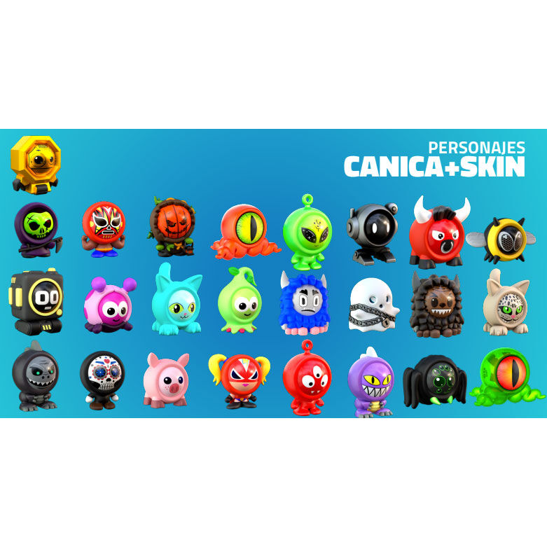 Set 6 Canicas + Skin Freak Marbles WORLD ALIVE