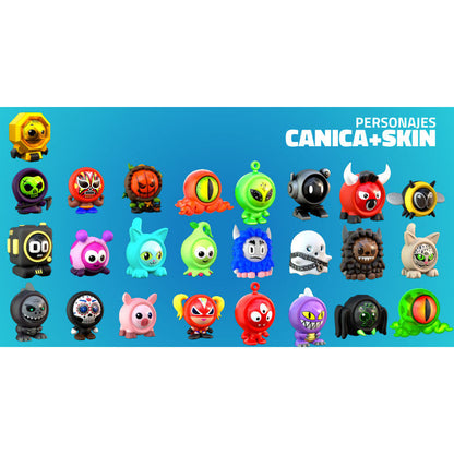 Set 6 Canicas + Skin Freak Marbles WORLD ALIVE