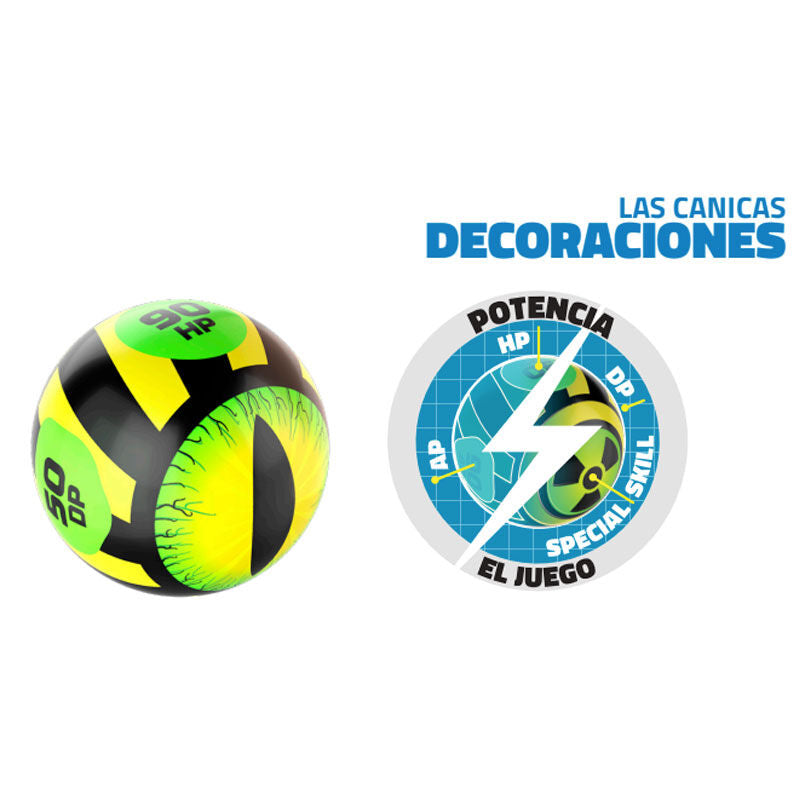 Set 6 Canicas + Skin Freak Marbles WORLD ALIVE