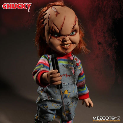 Figura Chucky El Muñeco Diabolico parlante 38cm MEZCO TOYZ