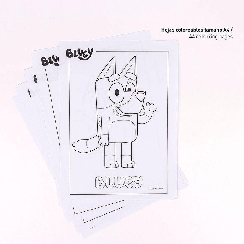 Set papeleria coloreable Bluey CERDÁ