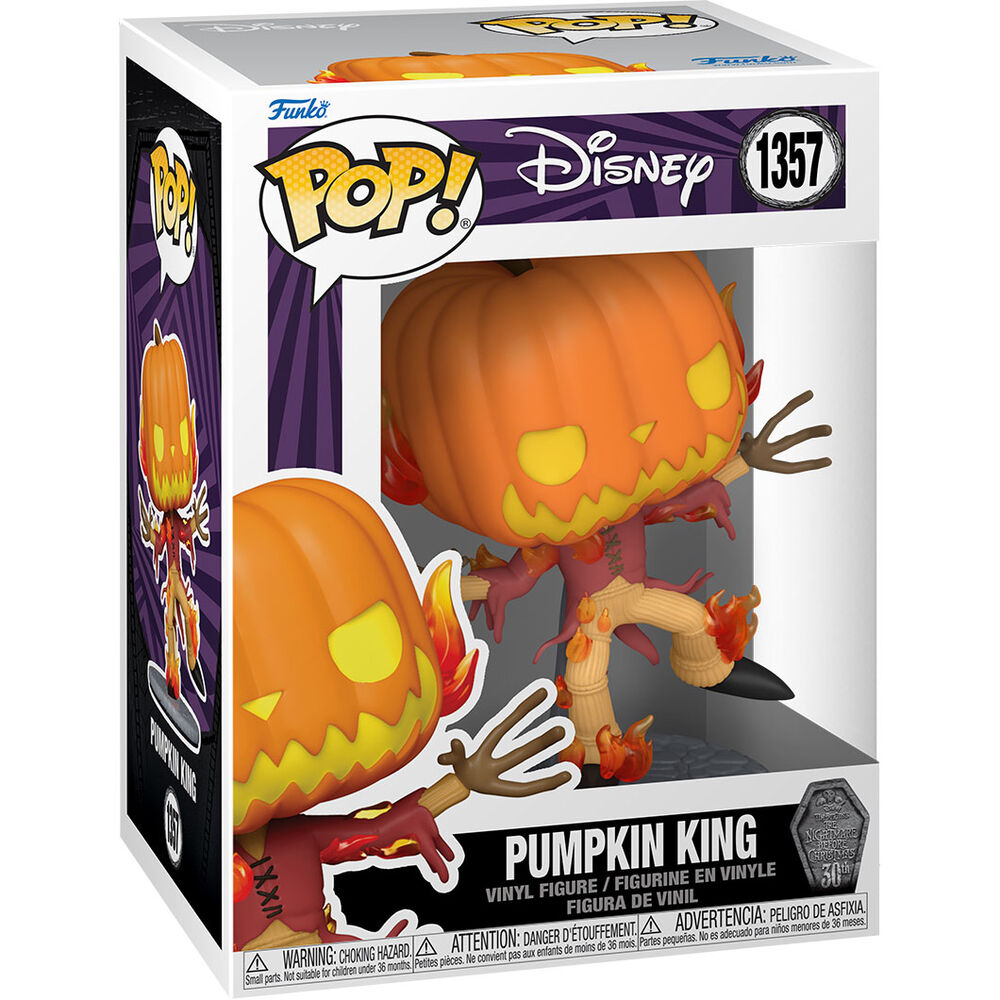 Figura POP Disney Pesadilla Antes de Navidad 30th Anniversary Pumpkin King FUNKO