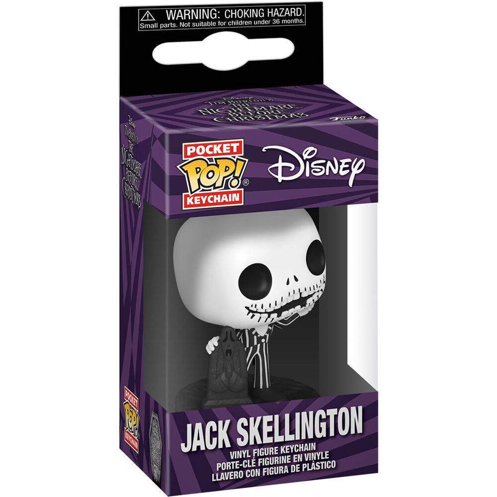 Llavero Pocket POP Disney Pesadilla Antes de Navidad 30th Anniversary Jack Skellington FUNKO