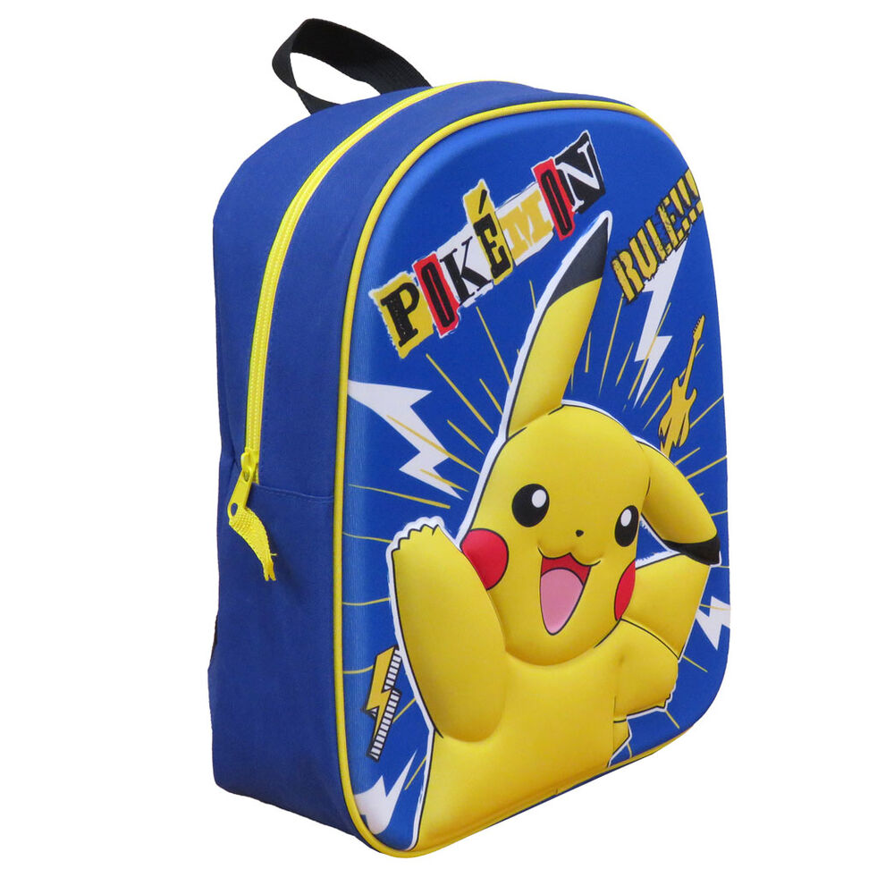 Mochila 3D Pikachu Pokemon 30cm CYP BRANDS