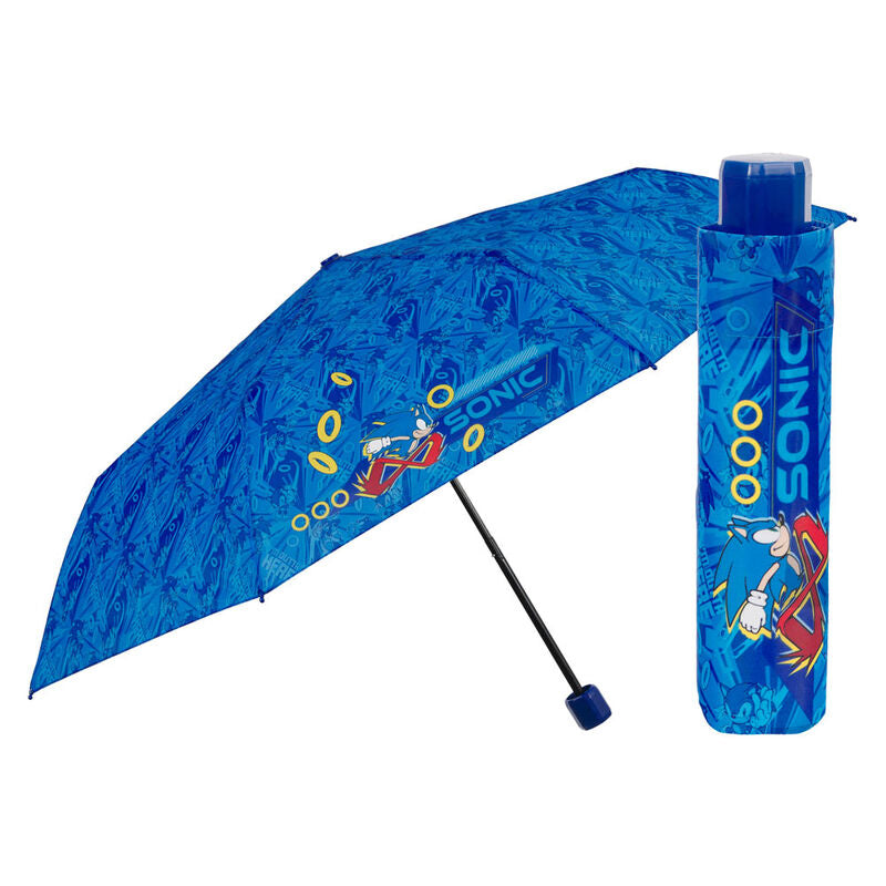Paraguas plegable manual Sonic the Hedgehog 50cm PERLETTI