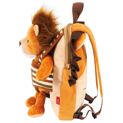 Mochila reversible + peluche Lenny Lion 25cm PERLETTI