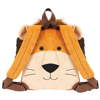 Mochila reversible + peluche Lenny Lion 25cm PERLETTI