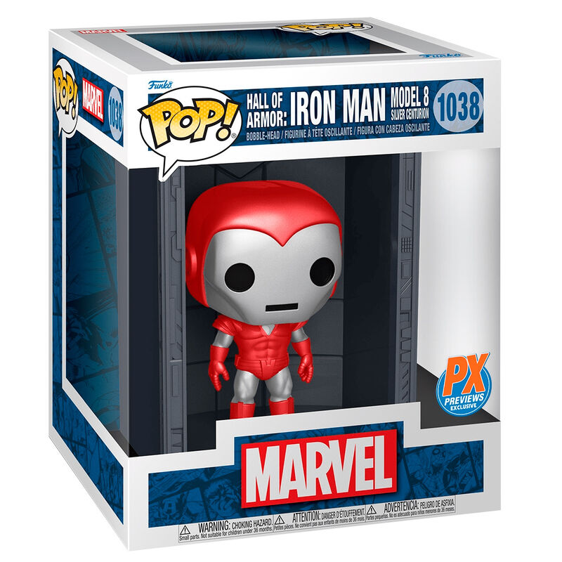 Figura POP Deluxe Marvel Hall of Armor Iron Man Model 8 Exclusive FUNKO