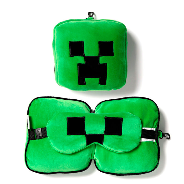 Almohada viaje antifaz Creeper Minecraft Relaxeazzz PUCKATOR