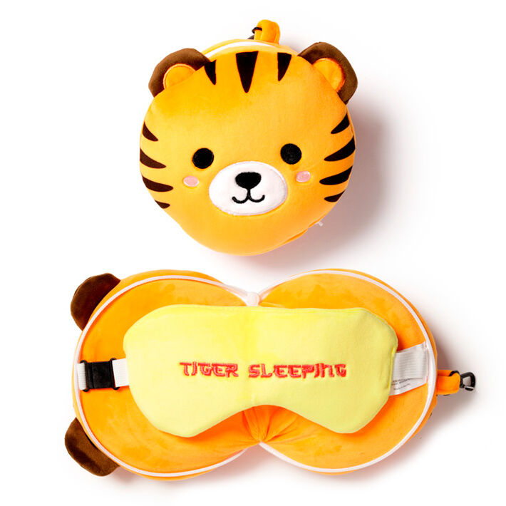 Almohada viaje antifaz Tigre Adoramals Relaxeazzz PUCKATOR