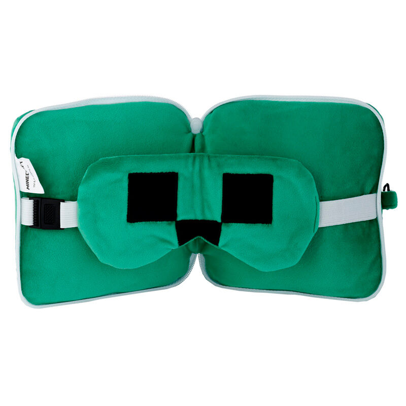Almohada viaje antifaz Creeper Minecraft Relaxeazzz PUCKATOR