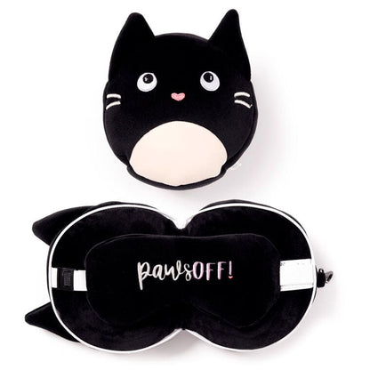 Almohada viaje antifaz Gato Feline Fine Relaxeazzz PUCKATOR